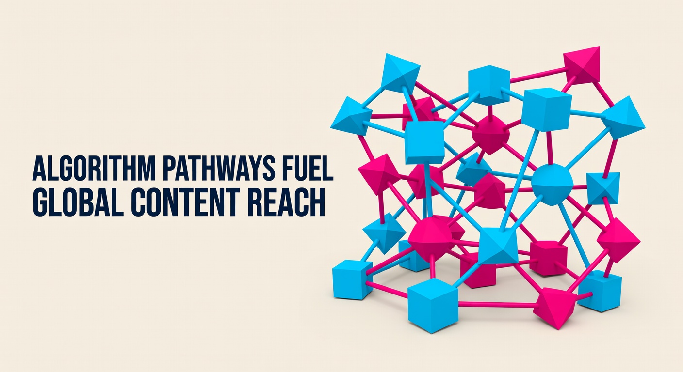 3D network graph with nodes representing the Twitter algorithm pathways